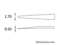 a242cf ideal-tek Nylon 66/Carbon Fibre 30, ESD Tweezer Tips