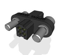 mhdas2m004ae01 Amphenol Socapex MHDAS Series Straight PCB PCB Header, 4 Contact(s), 1.27 mm Pitch, 2 Row, Shrouded