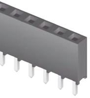 sqt-108-01-l-s Samtec SQT Series Straight Through Hole Mount PCB Socket, 8-Contact, 1-Row, 2mm Pitch, Solder Termination