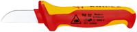 98-52 Knipex Cable Knife insulating multi-component handle, VDE/1000V, 190 mm Overall, 50 mm Blade, Bimaterial Handle