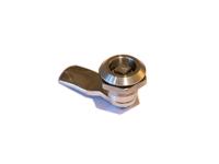 517-868 RS PRO Silver Stainless Steel Camlock, 20mm Panel-to-Tongue, 20.1 x 22.5mm Cutout, Key Unlock