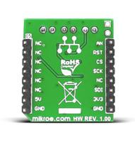 mikroe-2555 MikroElektronika MIKROE-2555, GainAMP click Programmable Gain Amplifier mikroBus Click Board for Automatic Gain