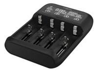 1001-0122 Ansmann  Battery Charger For LiFePO4, Lithium-Ion, NiMH AA, AAA, C 4 Cell 3 x 650mA with Worldwide plug