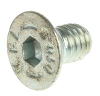 491-5142 RS PRO Bright Zinc Plated Steel Hex Socket Countersunk Screw, DIN 7991, M6 x 10mm