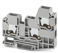 1329603 Phoenix Contact  XTV 10-TWIN Series Grey, 10mm², Single-Level, Push In Termination