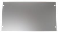 30219-113 nVent SCHROFF Grey Aluminium Front Panel, 6U, 84HP, 483 x 177mm