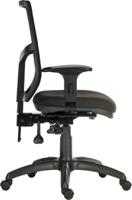 197-0401 RS PRO Black Fabric Typist Chair, 150kg Weight Capacity