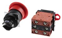 a22el-m-24a-02 Omron A22E Series Twist Release Illuminated Emergency Stop Push Button, Panel Mount, 2NC, IP65