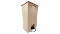 fg614600beig Rubbermaid Commercial Products Legacy Step-On 87L Beige Pedal Plastic Waste Bin