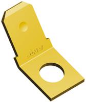 60465-1 TE Connectivity FASTON .250 Uninsulated Male Spade Connector, PCB Tab, 6.35 x 0.81mm Tab Size