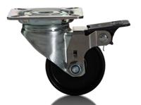 1475poo050p40 Tente Braked Swivel Castor Wheel, 40kg Capacity, 50mm Wheel