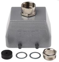 1904000071201200 EPIC H-BE Heavy Duty Power Connector Hood, 10 Contacts, M20 Thread, Top Entry