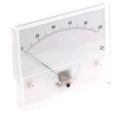 is-11019 Sifam Tinsley Analogue Panel Ammeter 100μA DC, 55.5mm x 121mm, ±1.5 % Moving Coil