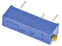 m43p500kb40 50Ω, Through Hole Trimmer Potentiometer 0.5W Side Adjust Vishay, 43P