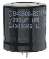 b43508a5107m000 EPCOS 100μF Aluminium Electrolytic Capacitor 450V dc, Snap-In - B43508A5107M000