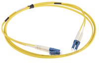 135-569 RS PRO LC to LC Duplex Single Mode OS1 Fibre Optic Cable, 9/125μm, Yellow, 2m