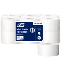110163 Tork 12 rolls of 1200 Sheets Toilet Roll, 1 ply