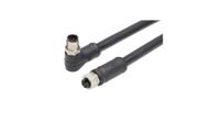 1205010255 Molex Female 4 way Threaded to Male 4 way Straight M12 Cordset, 20 m
