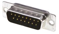 5-747908-2 TE Connectivity Amplimite HD-20 15 Way Panel Mount D-sub Connector Plug, 2.77mm Pitch