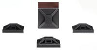151-02243-mb2apt-i-pa66-bk HellermannTyton Self Adhesive Black Cable Tie Mount 13 mm x 13mm, 2.7mm Max. Cable Tie Width