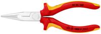 25-06-160 Knipex Long Nose Pliers, 160 mm Overall, Straight Tip, VDE/1000V, 50mm Jaw