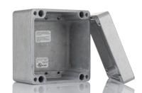 1590z119 Hammond 1590 Series Natural Die Cast Aluminium Enclosure, IP66, IK08, Natural Lid, 120.38 x 121.98 x 83.1mm