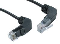 266-2671 RS PRO, 0.5m Cat5e, Black RJ45 to Male RJ45 Male, UTP Unshielded, Terminated PVC Sheath