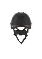10194790 MSA Safety V-Gard H1 Black Safety Helmet with Chin Strap, AdjustableVentilated