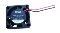 rnd-460-00082 RND Axial Fan, 12 V, dc Operation, 4.1m³/h, 1.44W, 120mA Max, 25x25x10mm