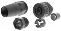 xzcc12fdp40b Telemecanique Sensors Circular Connector, 4 Contacts, Cable Mount, M12 Connector, Socket, Female, IP67, XZCC Series