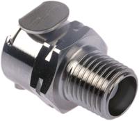 lcd10004bspt Colder Products Hose Connector, Straight Threaded Coupling, BSPT 1/4in, 17.3 bar