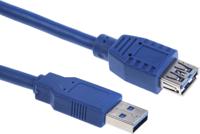 182-8912 RS PRO USB 3.0, Male USB A to Female USB A, 1m