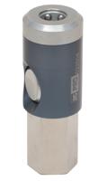 325-458 RS PRO Aluminium, Brass, Steel Female Pneumatic Quick Connect Coupling, 3/8 in BSP Female Threaded
