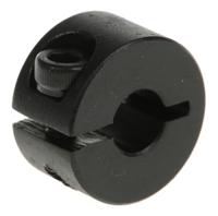 046101006 Huco Shaft Collar, One Piece, Clamp Screw, Bore 6mm, OD 16mm, W 9mm, Steel