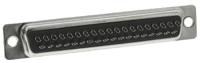 119998-2833 ITT Cannon ZD* 37 Way Panel Mount D-sub Connector Plug, 2.77mm Pitch