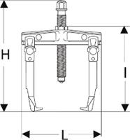 u52 Facom Hydraulic Bearing Puller, 10 → 150 mm Capacity, 60t Force