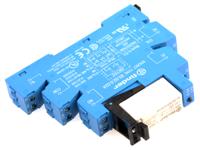 385200240060 Finder 38 Series Interface Relay, DIN Rail Mount, 24V ac/dc Coil, DPDT, 2-Pole
