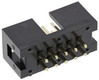 61201021621 Wurth Elektronik WR-BHD Series Straight Through Hole PCB Header, 10 Contact(s), 2.54 mm Pitch, 2 Row, Shrouded