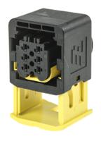 1-1418469-1 TE Connectivity, HDSCS Automotive Connector Socket Black Cable Mount 6 Way