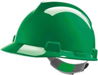 gv141-0000000-000 MSA Safety V-Gard Green Safety Helmet, Adjustable