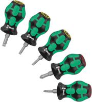 05008870001 Wera 335, 350 PH Phillips; Slotted Stubby Screwdriver Set, 5-Piece