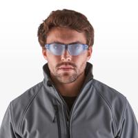 rly00365 Riley STREAM EVO Anti-Mist UV Safety Glasses, Blue Polycarbonate Lens, Vented