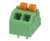 1862042 Phoenix Contact SPTAF 1/ 2-3.5-EL Series PCB Terminal Block, 2-Contact, 3.5mm Pitch, Through Hole Mount, 2-Row