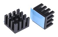 750-0881 RS PRO Heatsink, Universal Rectangular Alu, 26.5K/W, 14 x 14 x 10mm, Adhesive Foil