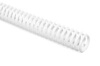 164-41008-heladuct-flex40-pp-wh HellermannTyton HelaDuct Flex40 White Slotted Flexible Panel Trunking - Flexible Slot, W45 mm x D48mm, L0.5m,