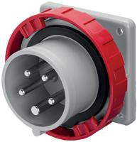 2481697 Scame IP67 Red Panel Mount 3P + N + E Industrial Power Plug, Rated At 16A, 415 V