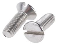 158-3382 RS PRO Slot M4 Countersunk A4 316 Stainless Steel Machine Screws DIN 963 x 12.0mm