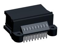 1-963539-1 TE Connectivity, Micro Quadlok System Automotive Connector Plug Black Through Hole 18 Way, Solder Termination