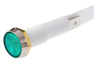c027500fal Arcolectric (Bulgin) Ltd 0275 Series Green Filament Indicator, 24V, 10mm Mounting Hole Size, Solder Tab Termination,