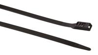 112-53060-pe530-pa66hsw-bk HellermannTyton Cable Tie, 535mm x 9 mm, Black Polyamide 6.6 (PA66), Pk-100
